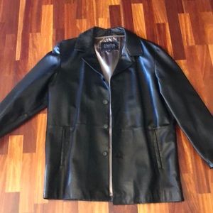 Men’s leather coat
